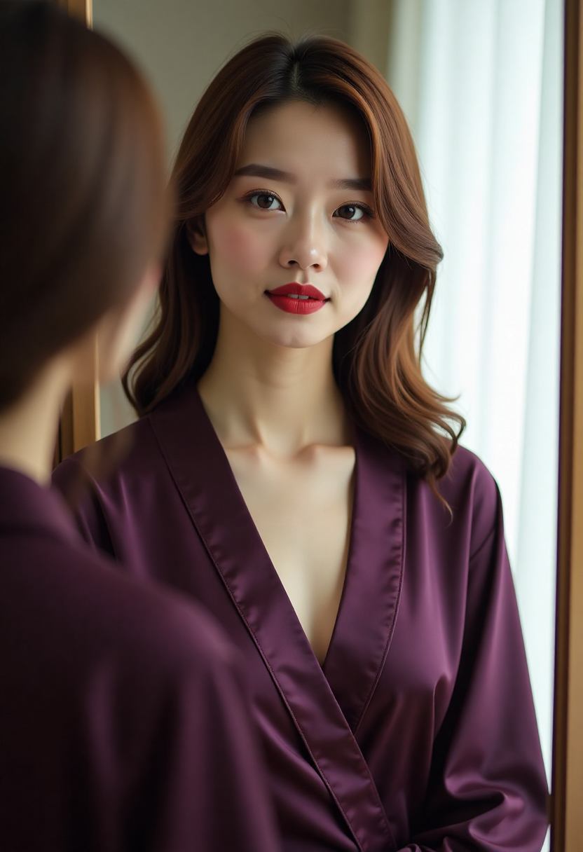 对她说